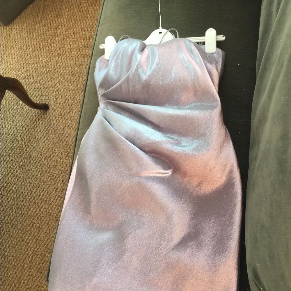 Theia Opalescent strapless cocktail dress size 8